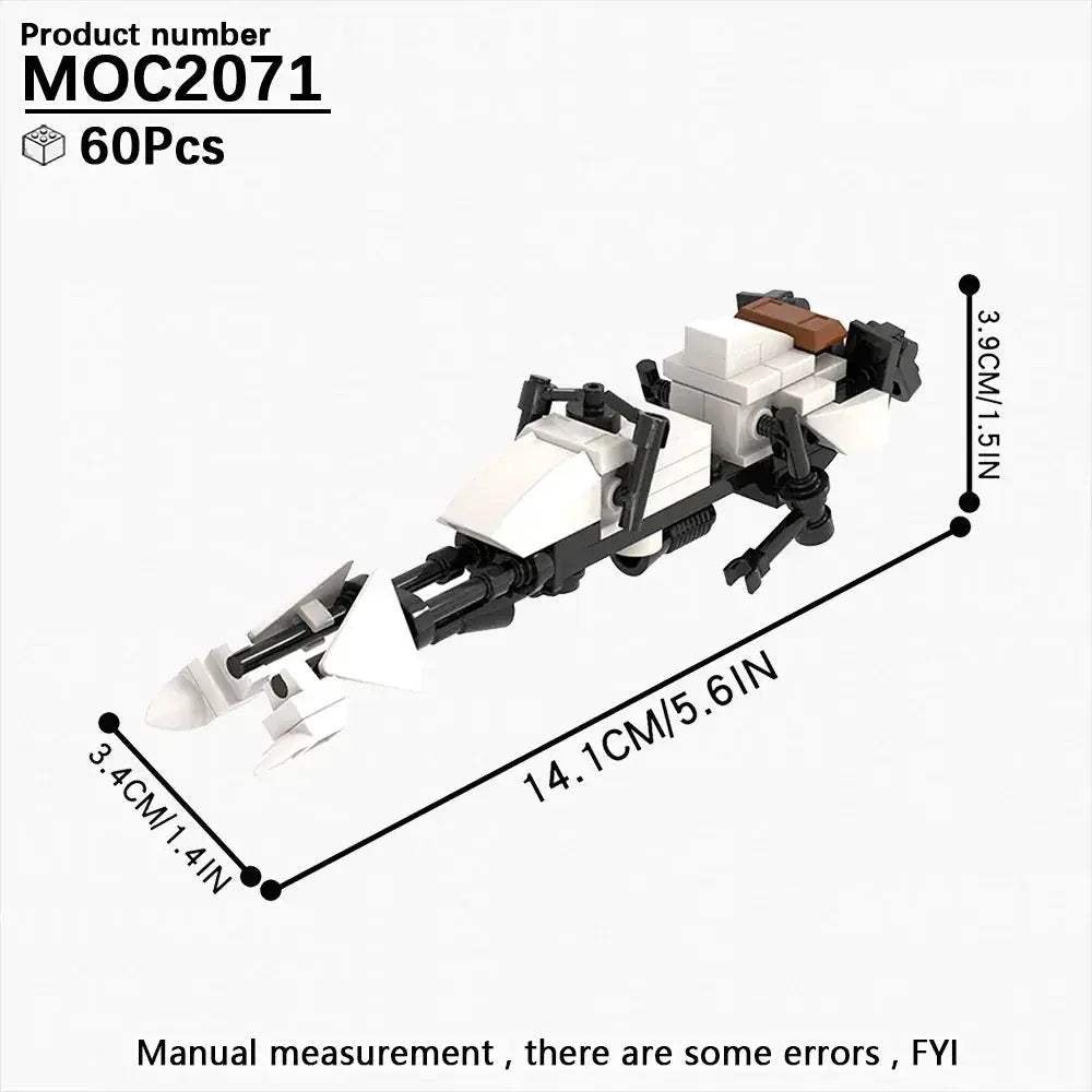Most Complete Space Wars Speeder Bike Building Blocks Set - ToylandEU