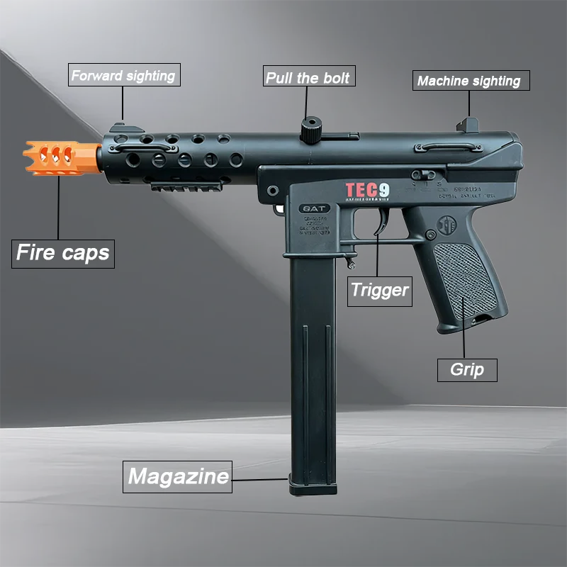 Toy Gun | Rechargeable Lithium Battery | USB Charging | Ages 3-6