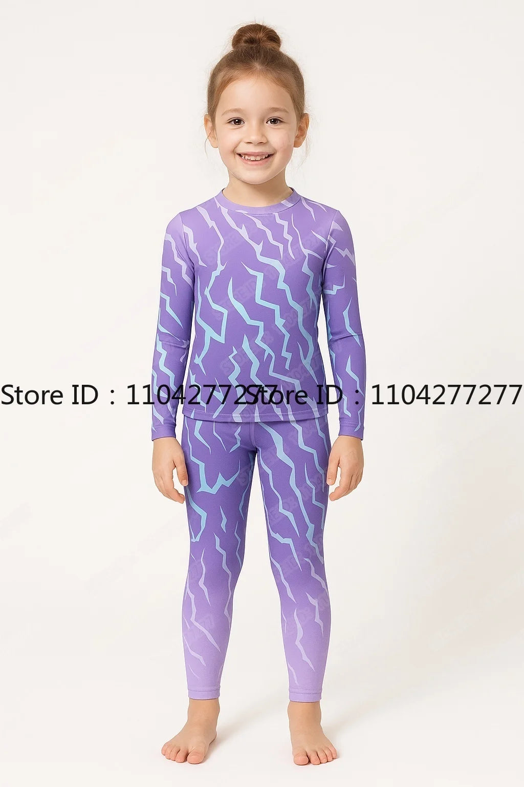 Kids Pajama Set | Long Sleeve Polyester | Devil Tattoo Graphic | Youth Unisex Style