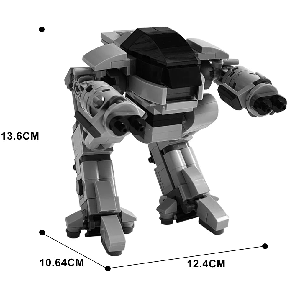 Gobricks ED-209 Robot Building Blocks Set with Assembly Instructions - ToylandEU