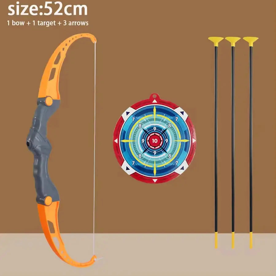 1pc52cm Bow and Arrow Children Toy Outdoor Shooting Practice Toy with Target Multiplayer Competition Sport Birthday Gift for Kid - ToylandEU