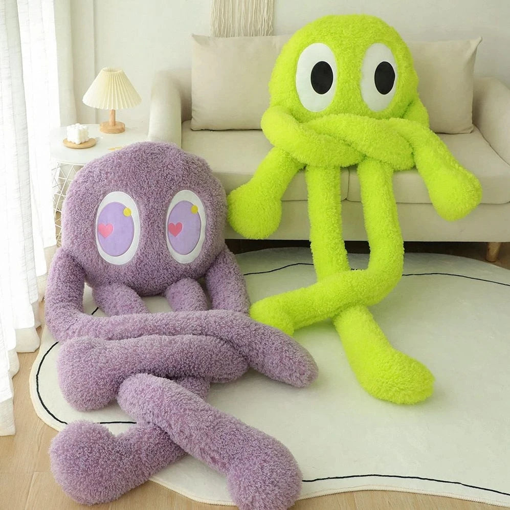 Giant Alien Monster Plush Throw Pillow With Long Arms