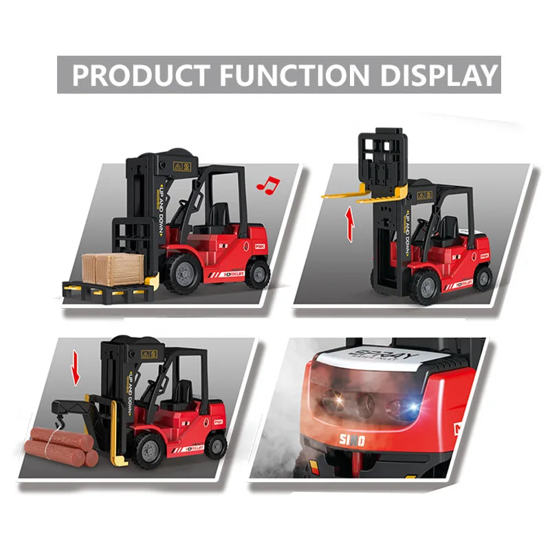 Ultimate 11-Channel Dual Function RC Forklift & Crane Truck Toy - Designed for Adventure