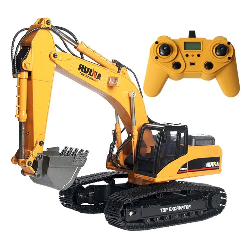 580 1:14 Scale RC Excavator with 40-Minute Battery Life and Realistic Features - ToylandEU