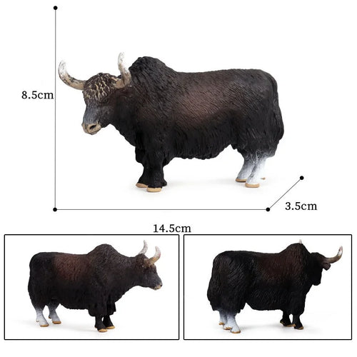 Farm Animal Simulation Action Figure Toy Set - Cow, Cattle, Calf, Angus, Bull, Buffalo, Yak Model ToylandEU.com Toyland EU