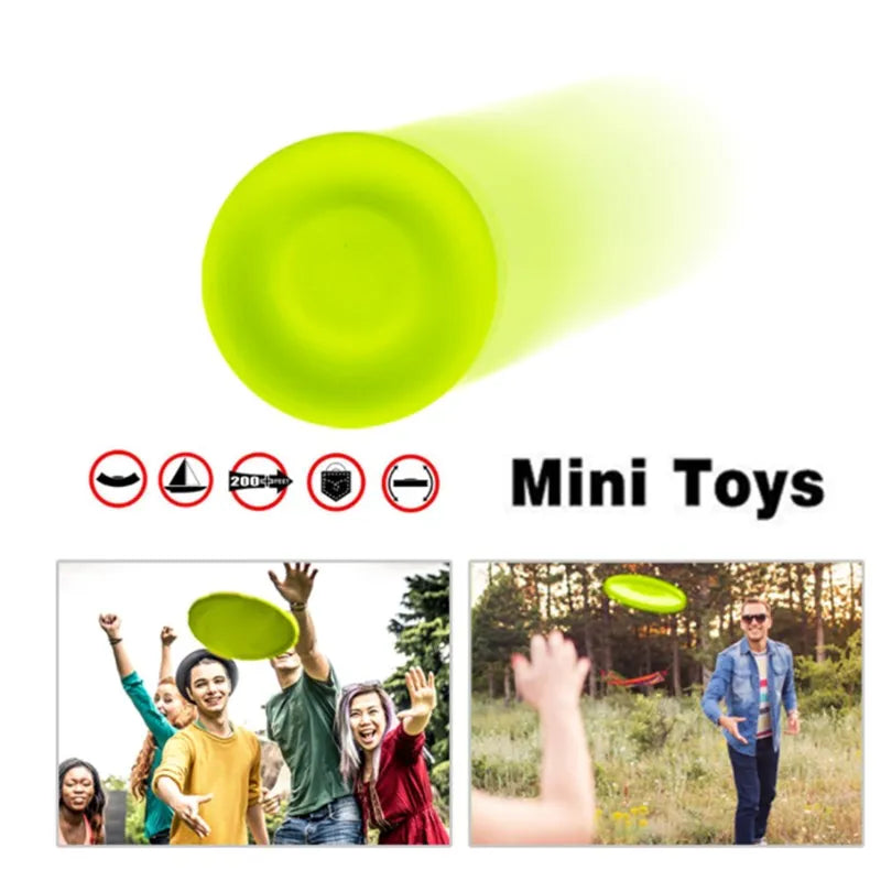 Mini Beach flying disk for outdoor sports silicone disc decompression - ToylandEU