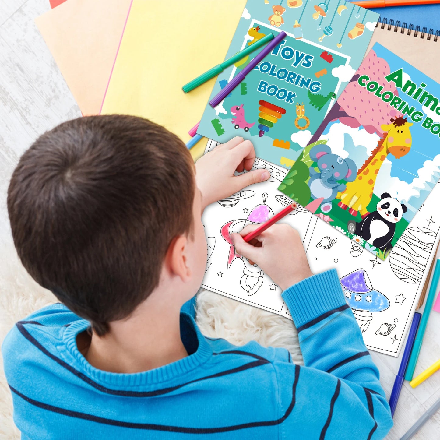 Premium Bulk Mini Coloring Books For Kids Ages 2-12