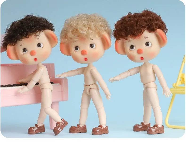 Ob11 Bjd Doll Boy Pig Face Piggy Ball-jointed Mini Doll Gift - ToylandEU