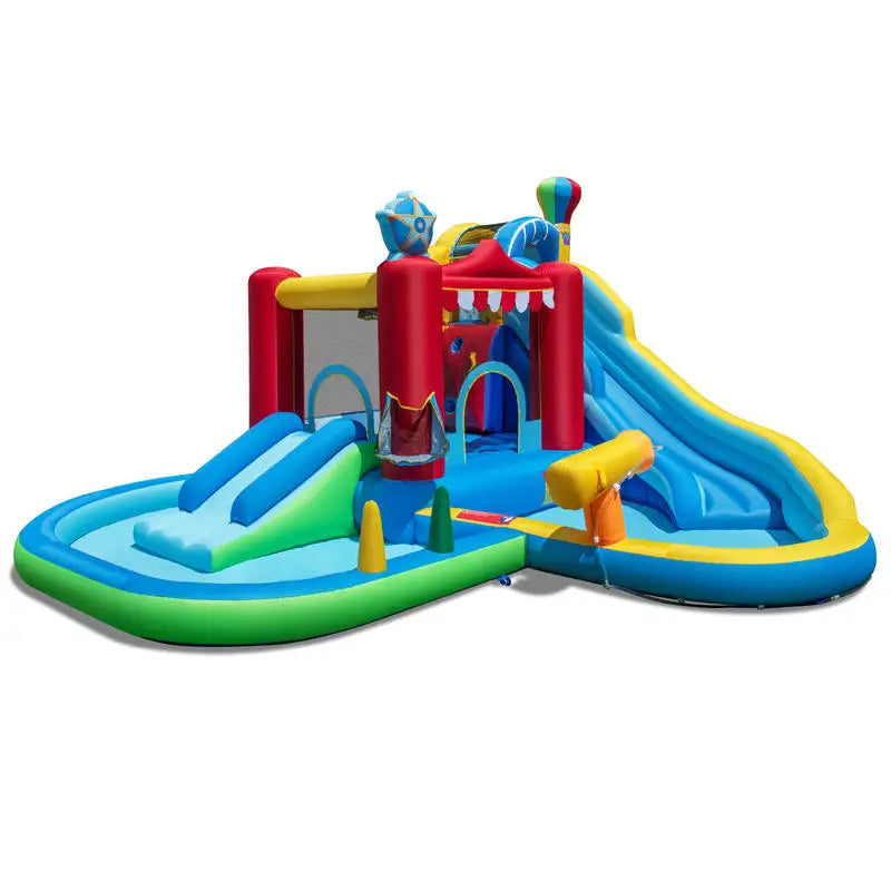 Inflatable Water Slide Wet Dry Combo Bounce House For Outdoors