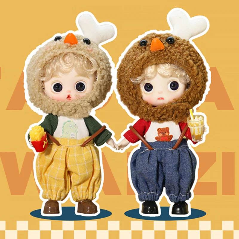 Ob11 Bjd Doll Boy Pig Face Piggy Ball-jointed Mini Doll Gift - ToylandEU