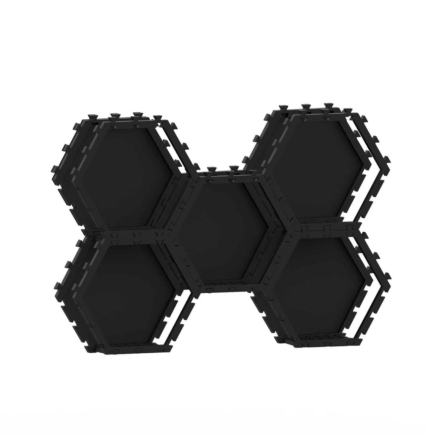 Brick Display Stand | Red Hex Interlock | Lego Compatible | Built In Brick Base