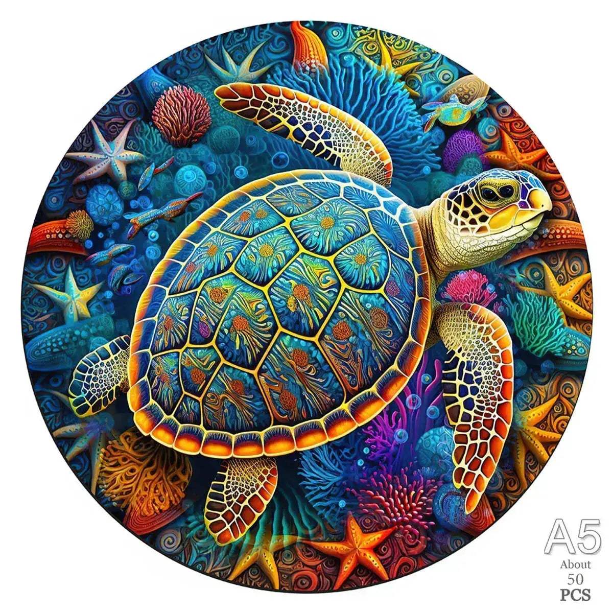 Circular Wooden Animal Jigsaw Puzzle For All Ages 3D - ToylandEU