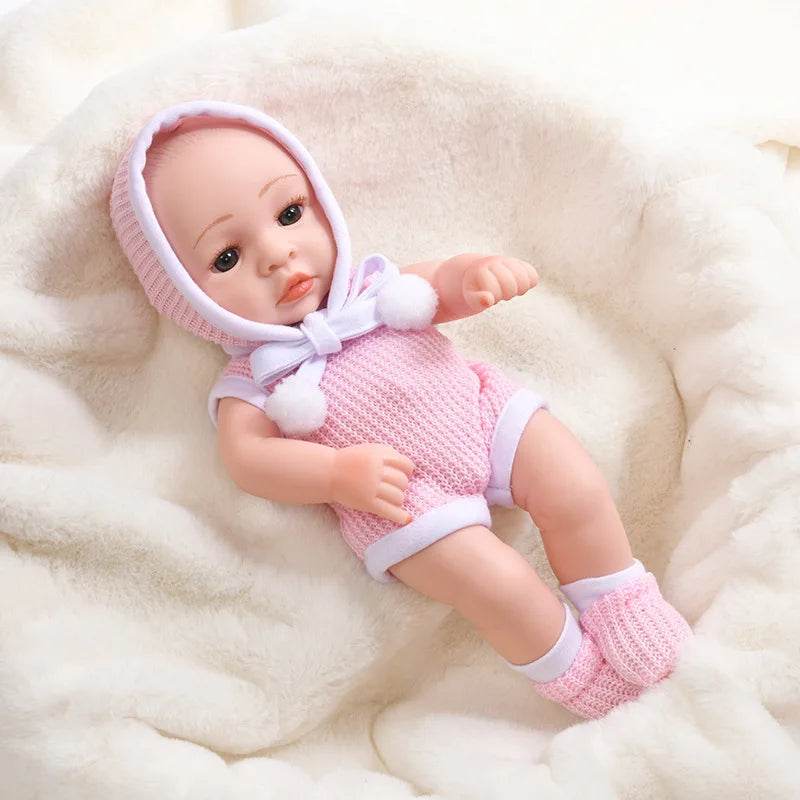 Realistic Reborn Baby Doll 30cm Full Body Vinyl For Girls - ToylandEU