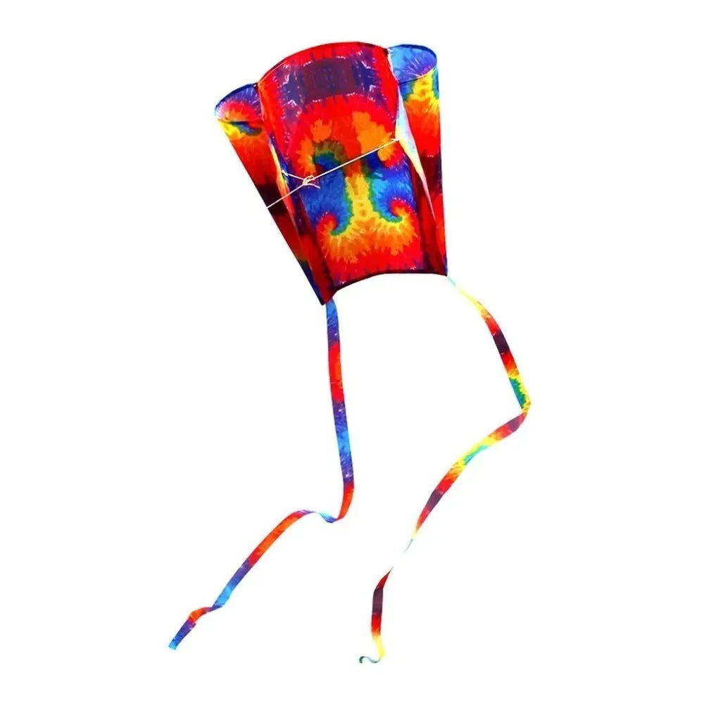 Parafoil Kite | Rainbow Polyester Ripstop | Long Tail | One Size