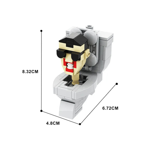 Skibidi Toilet Man and Camera Man Building Blocks with Speaker and Audio Components ToylandEU.com Toyland EU