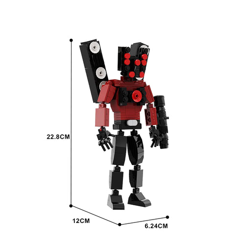 Skibidi Toilet Man and Camera Man Building Blocks with Speaker and Audio Components ToylandEU.com Toyland EU