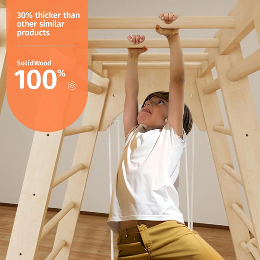 Indoor Jungle Gym Montessori Climbing Playground For Toddlers