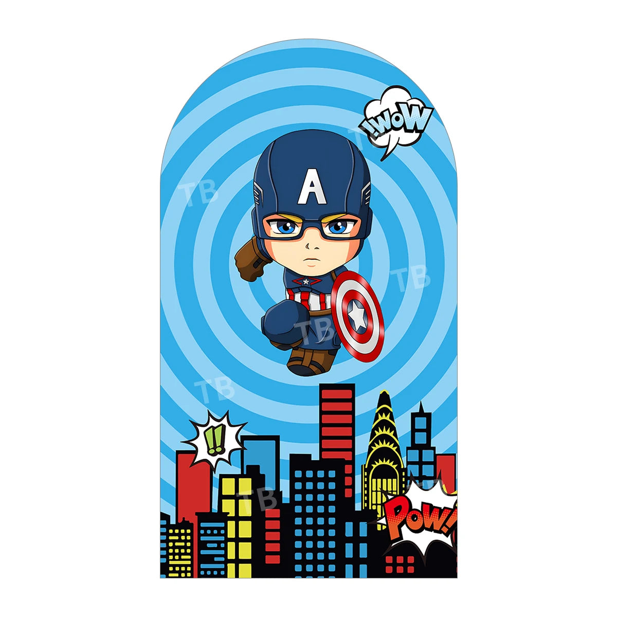 Backdrop | Marvel Avengers Theme | Custom Name | 7x5ft