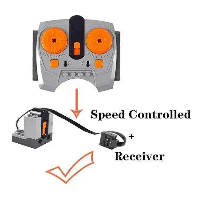 Lego Compatible Power Functions PF Motor Set for Trains - ToylandEU