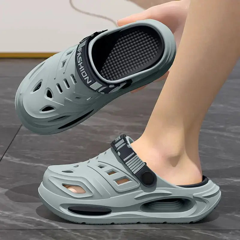 Arch support, anti slip, soft sole, wear-resistant cool slippers for wearing, thick sole breathable odor proof summer hole shoes - ToylandEU