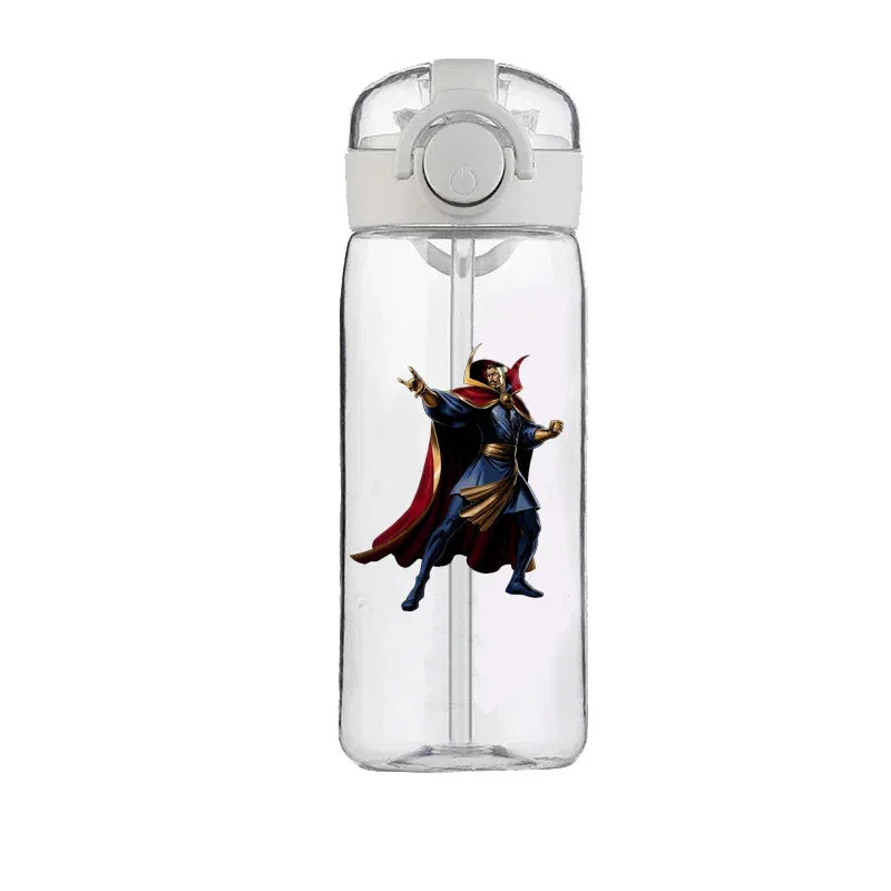 Captain America Marvel Straw Cup 400ML Portable Large Capacity