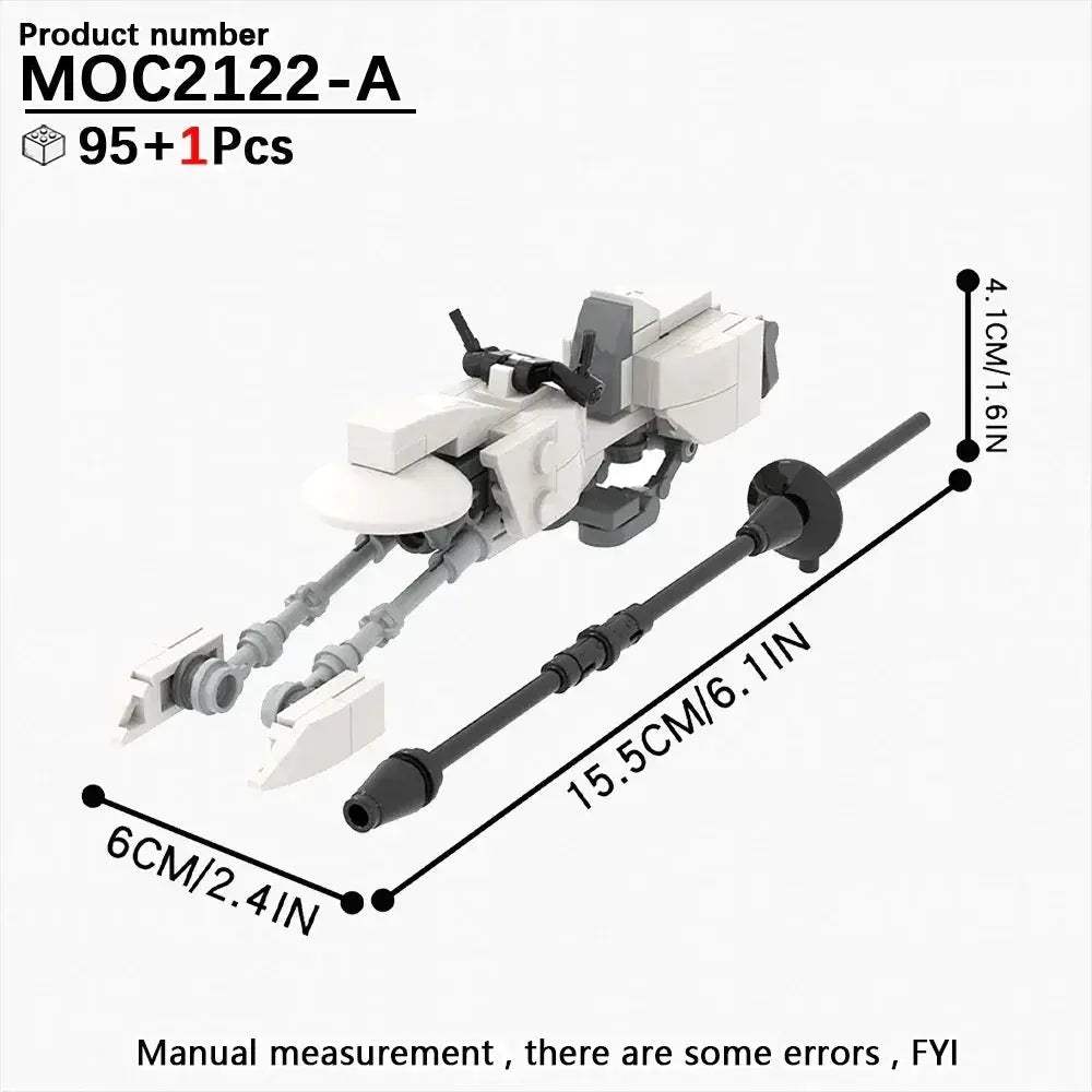 Most Complete Space Wars Speeder Bike Building Blocks Set - ToylandEU