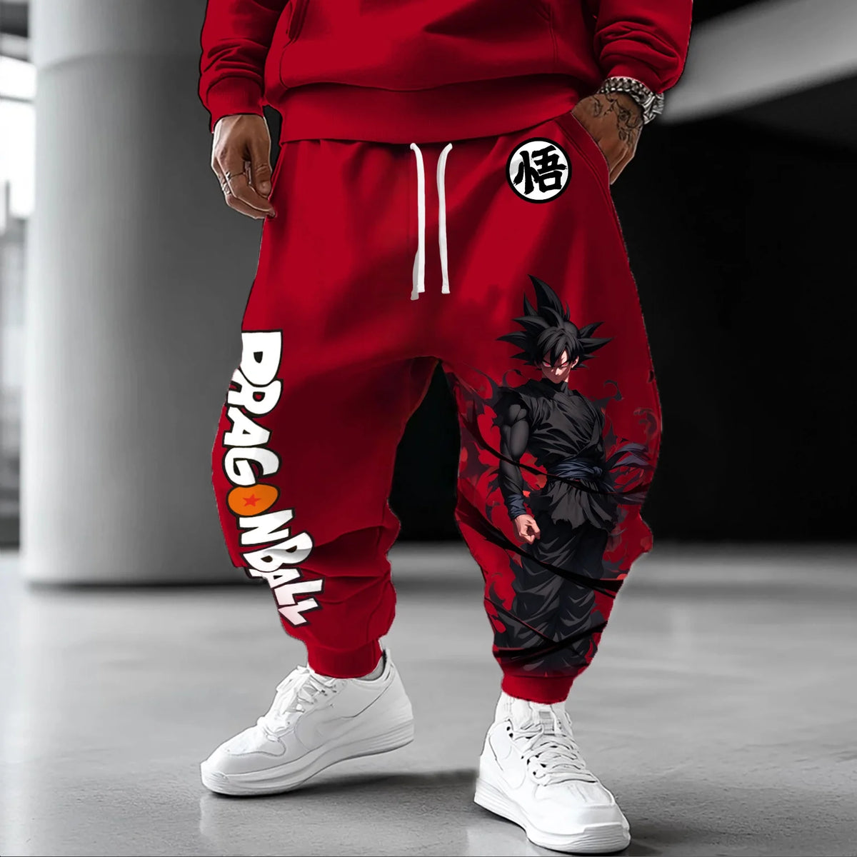 Anime Sweatpants | Dragon Ball Print | Elastic Waist And Cuffs | Unisex Fits
