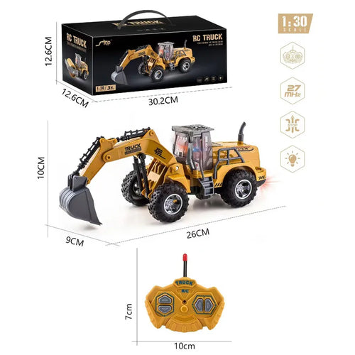 Rc Car Toys Truck 1:30 Wheel Shovel Loader 6CH 4WD Metal Remote Toyland EU