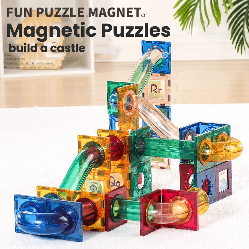 Magnetic Maze Ball Building Blocks