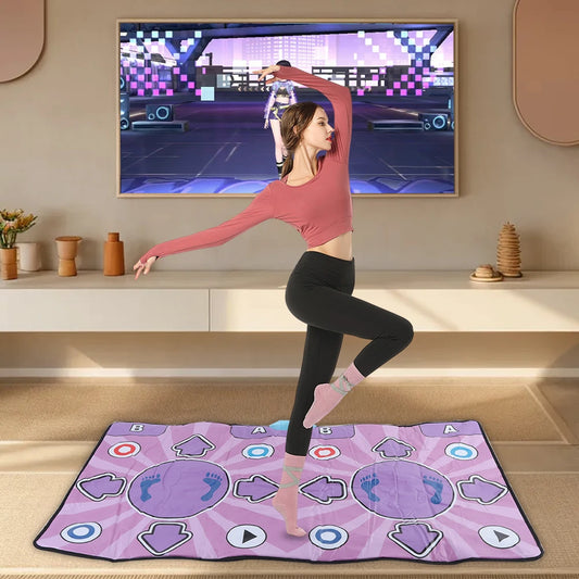 Dual User Dance Mat With Wireless Controller For Family Fun
