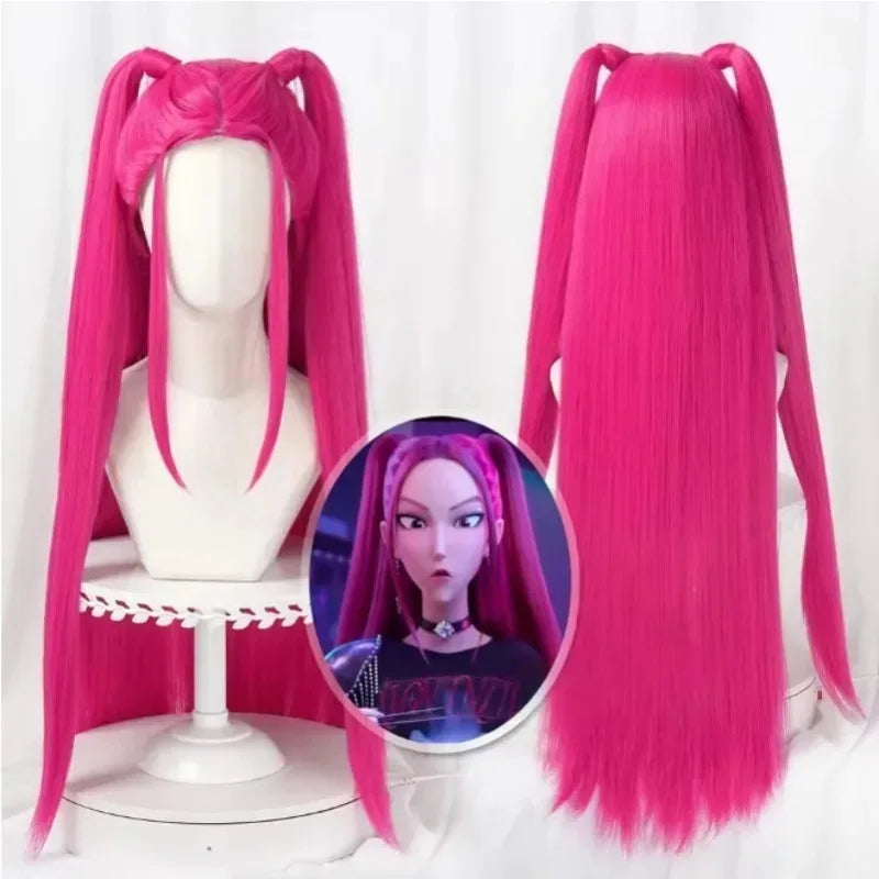Kids Wig | Purple Long Braid Wig | Tiger Mouth Clamp | One Size