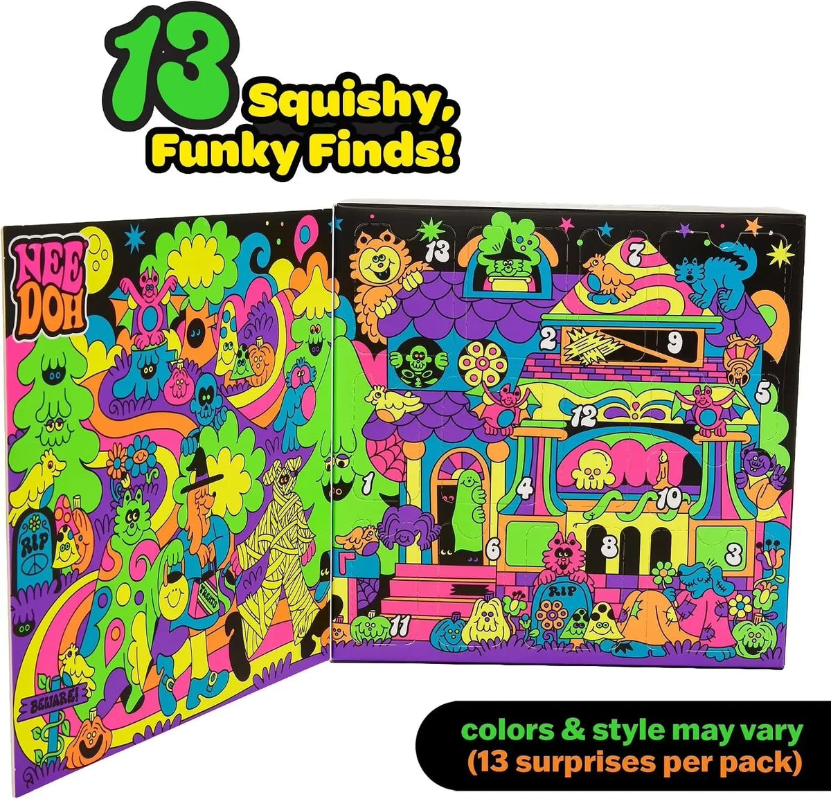 Advent Calendar | 2026 Blind Box Squish Cube Fidget | Sensory Stress Relief Toy | Xmas Gift