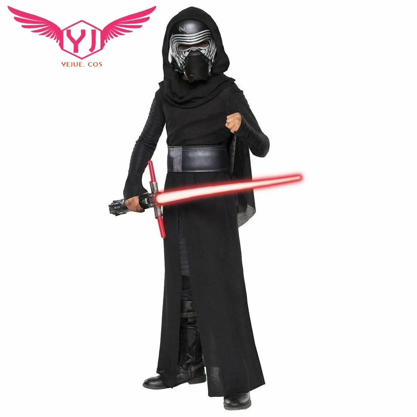 Kids Kylo Ren Costume Set - Jedi Costume & Mask for Halloween Fun