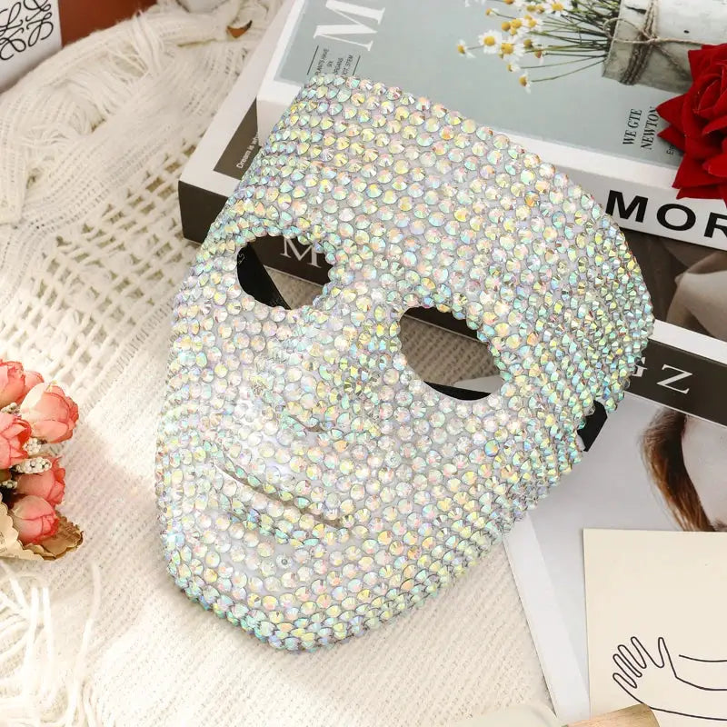 Dancer Mask DIY Rhinestone High-End Party Carnival Festival Prop, Suitable for Men and Women Dance Parties - ToylandEU