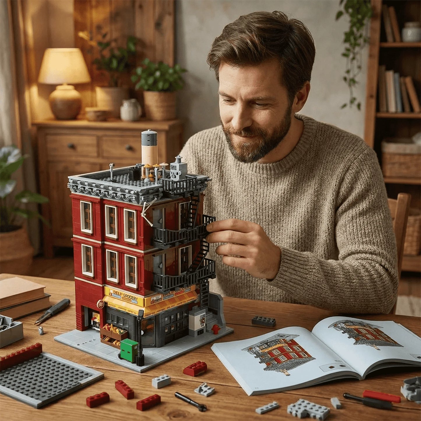 Lego-Compatible Building Blocks Set | 3559 PCS | 11 Figures | Apartment Building
