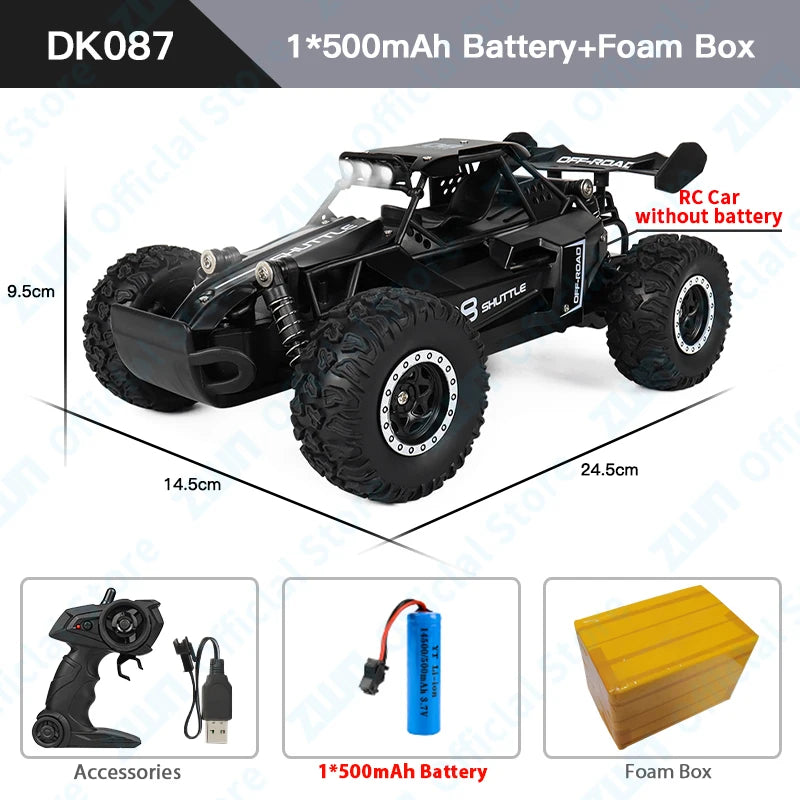LED Lights RC Car 2WD Off Road Remote Control Vehicle