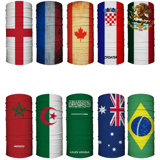 2026 world mask Flag 20x45cm Football cup fans' seamless magic headscarf cycling windproof mask Banner Event Garlands decoration - ToylandEU