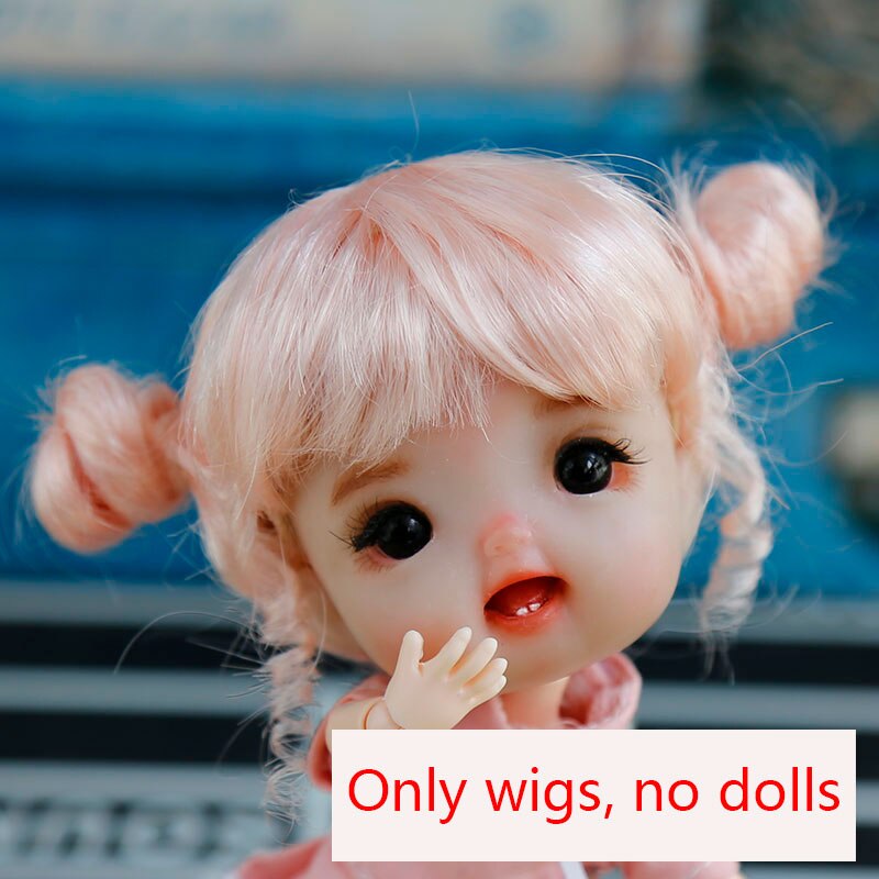 New 1/8 BJD Wig Pink Golden SD Doll Wigs with Cute Braided Hair Toyland EU Toyland EU