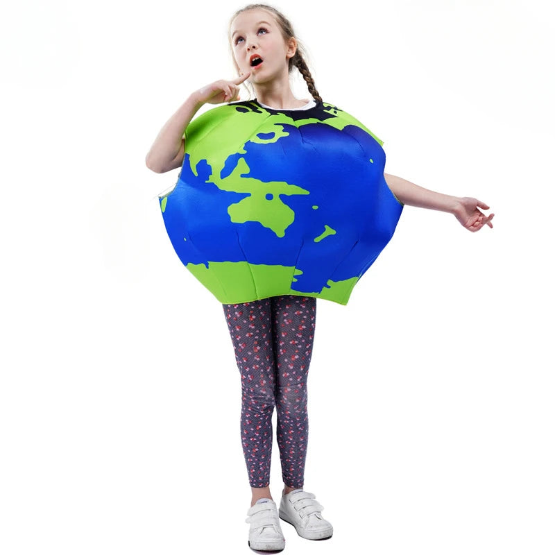 Children's Eco-Friendly Earth Costume for Halloween & Events