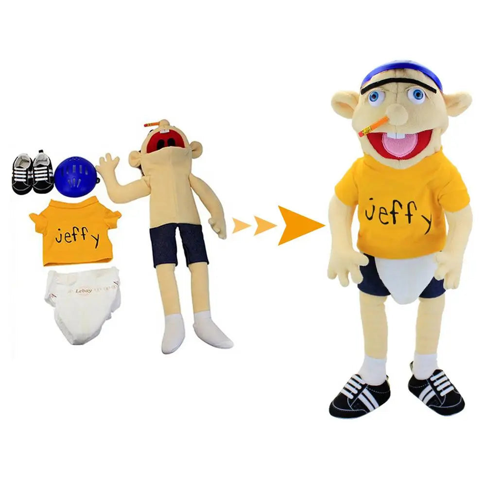 Funny Boy Hand Puppet for Children's Talk Show and Parties