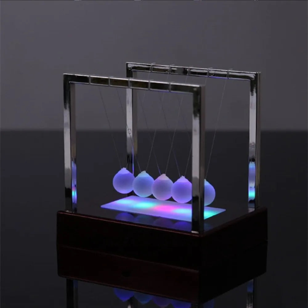 Colorful Luminous Newton's Cradle Steel Balance Pendulum Ball - ToylandEU