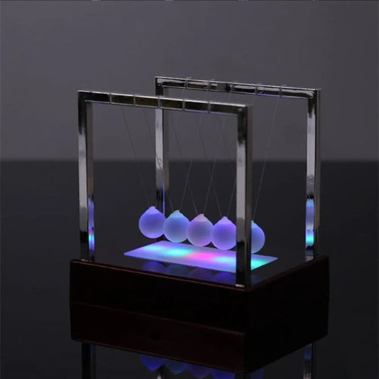 Colorful Luminous Newton's Cradle Steel Balance Pendulum Ball - ToylandEU