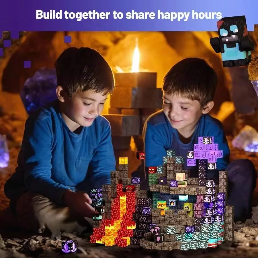 Magnetic Building Blocks | Mine World Cubes | STEM Cubes | 10-500 PCS