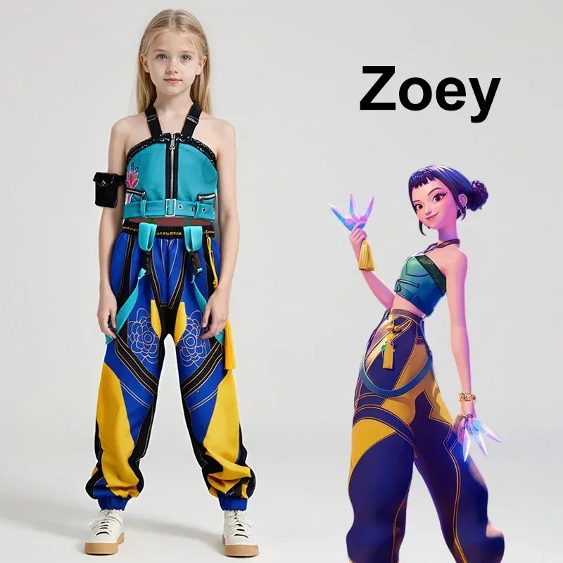 Girls Anime Costume | Full Jacket Set | Soft Knit Fabric | Youth Sizes