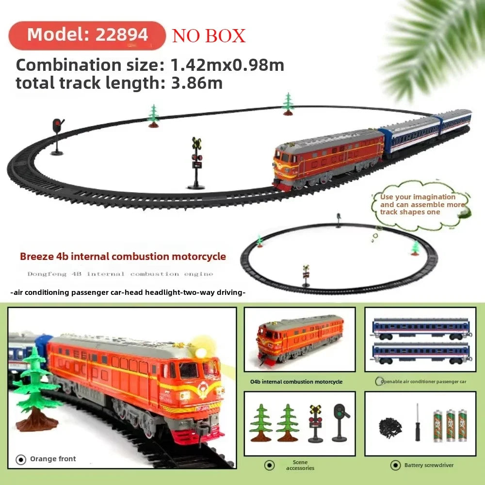 Electric Train Toy High-Speed Railway Set for Kids