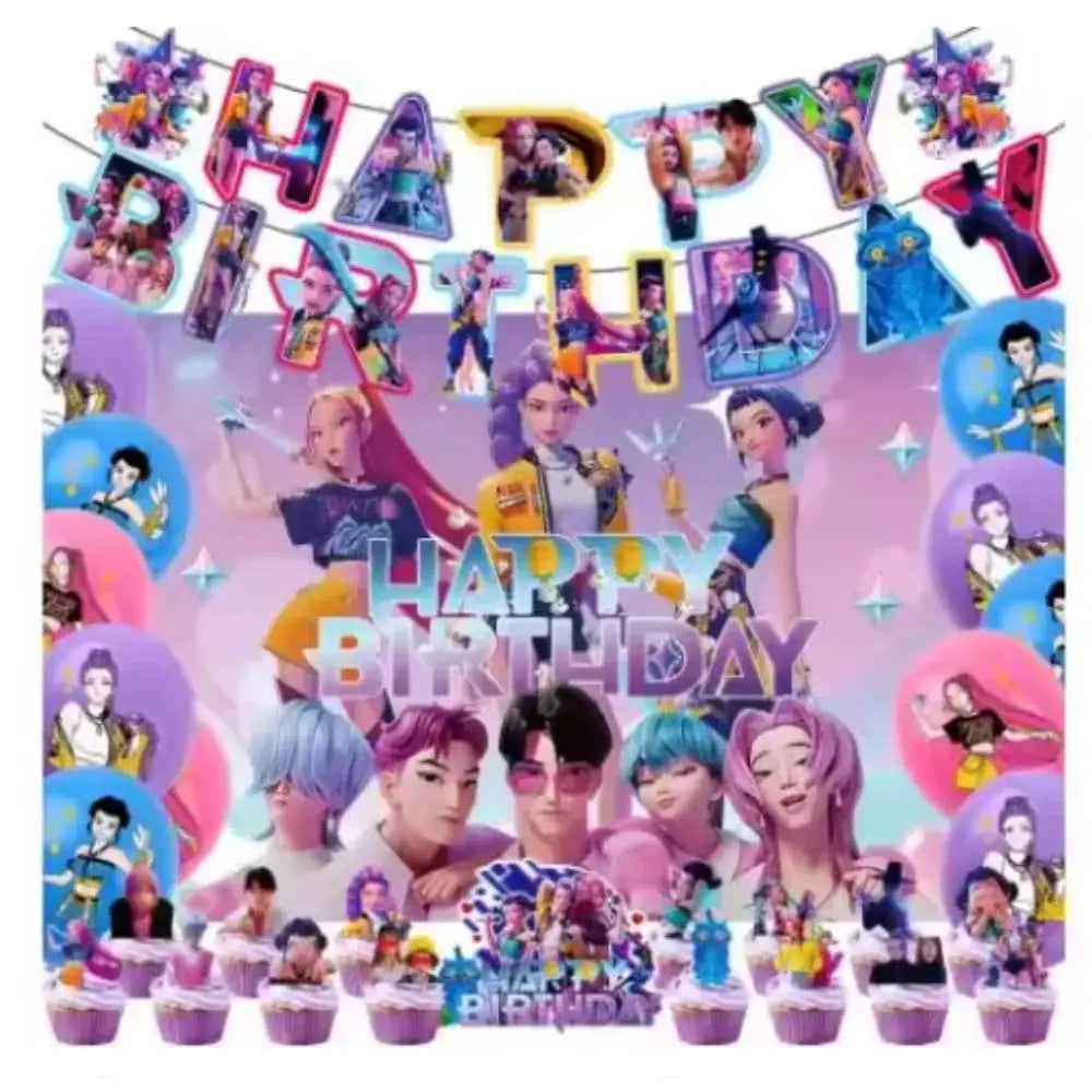 2026 HOT Party Supplies Atmosphere Decoration Purple Laser KPOP Mylar Balloons Party Decoration Foil Balloons - ToylandEU