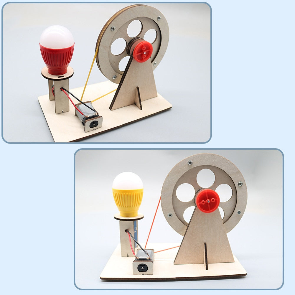 Hand Crank Generator DIY Science Experiment Kit for Kids