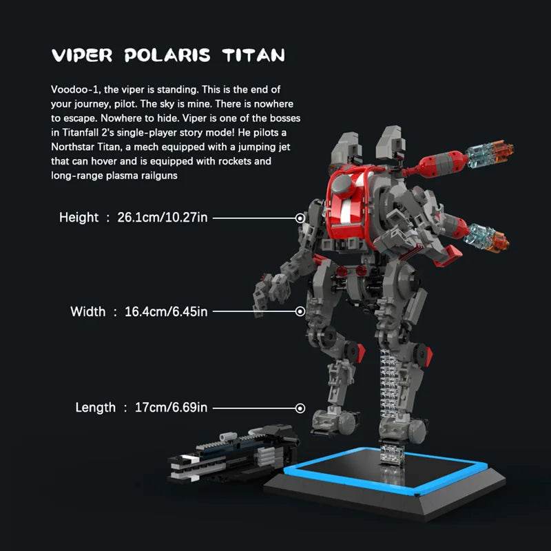 BuildMoc Titanfalls 2 Ion-class Titan Reaper Titan BT-7274 Set - ToylandEU