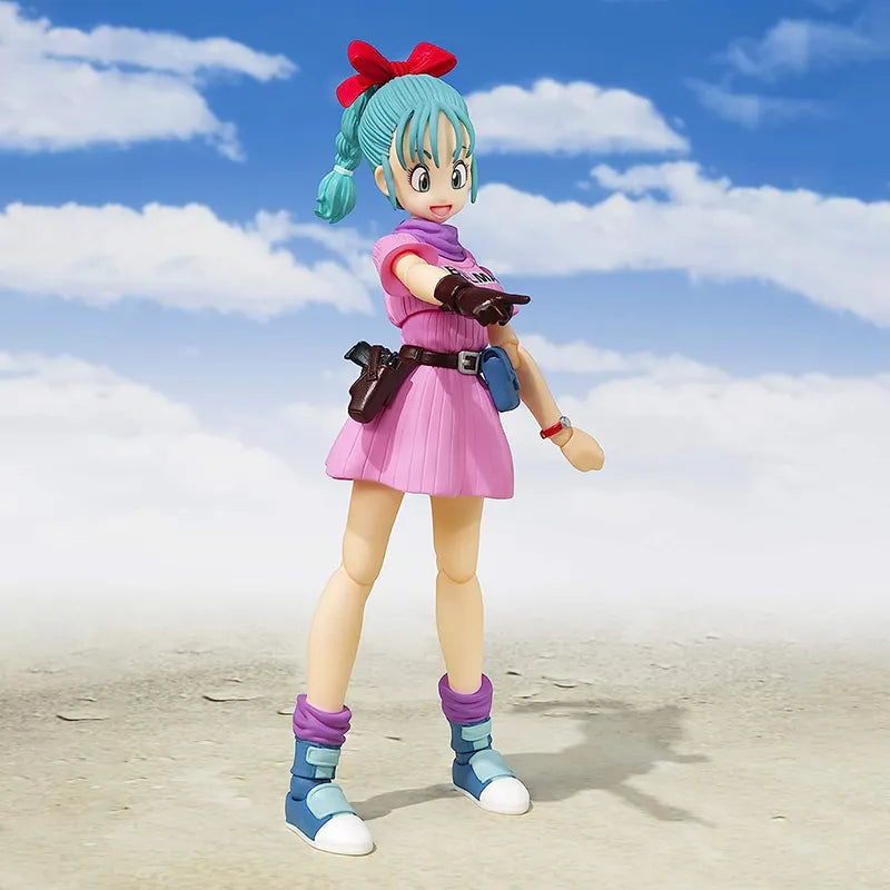 13cm SHF Dragon Ball Figures Bulma Goku Action Figure PVC Battle Force - ToylandEU