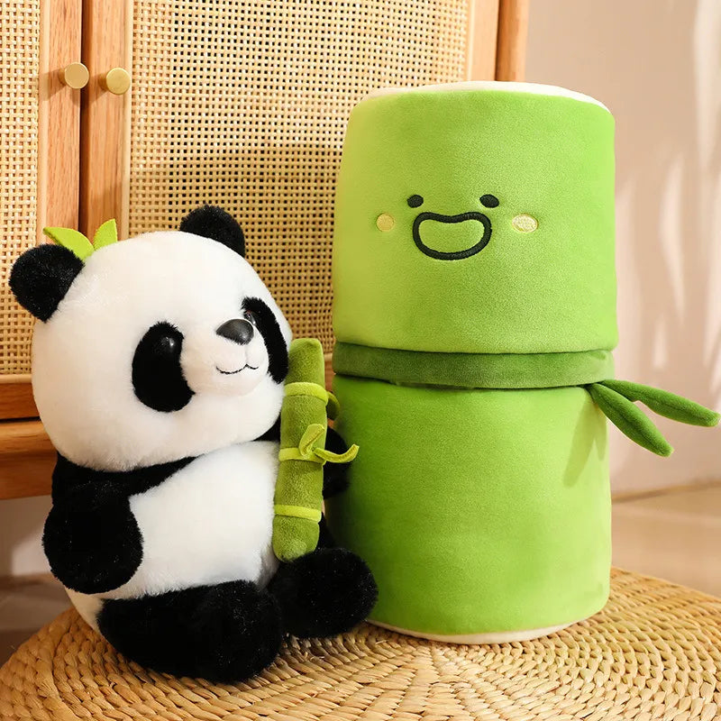 Adorable Giant Panda Doll in Bamboo Tube - National Treasure for Kids - ToylandEU